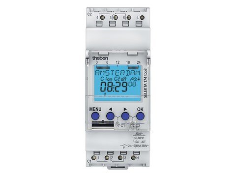 Theben - Digitale astronomische klok 230V 50 60HZ 2CO 16A - 1740130