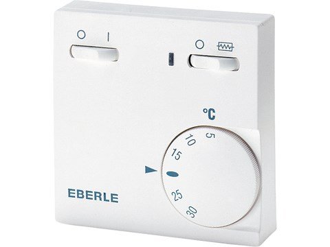 EBERLE - Ruimtethermostaat + ON/OFF+ bijverwarmin g 230VAC 5 30°C 1NC - 111110351100