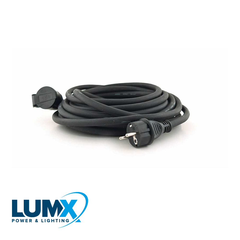 LumX - Neopreen verlengkabel 5 m / HO7RN F 3x2,5 - LM 40745
