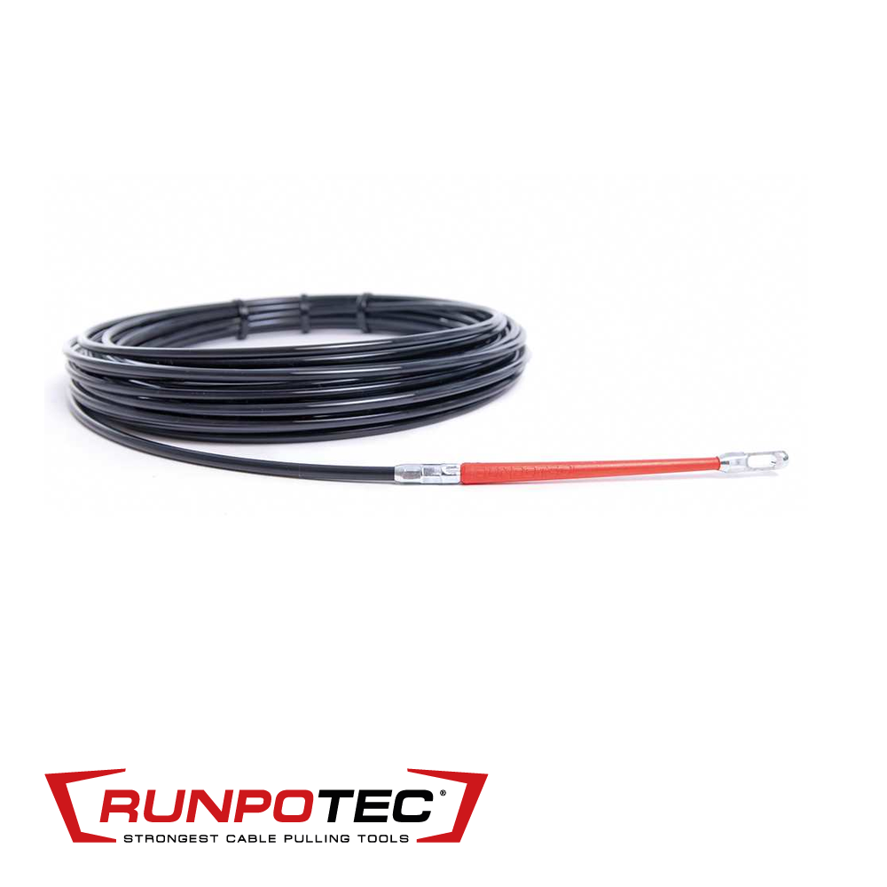 Runpotec - Kabeltrekker RUNPO 1 15 m x 4,0 mm + 1 x Runpoglider RTG 6 - RT 30029