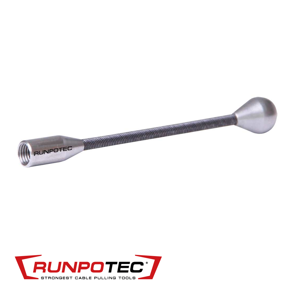 Runpotec - Flexibele inox glijkop 10 mm, met RTG 6 connectie - RT 20303