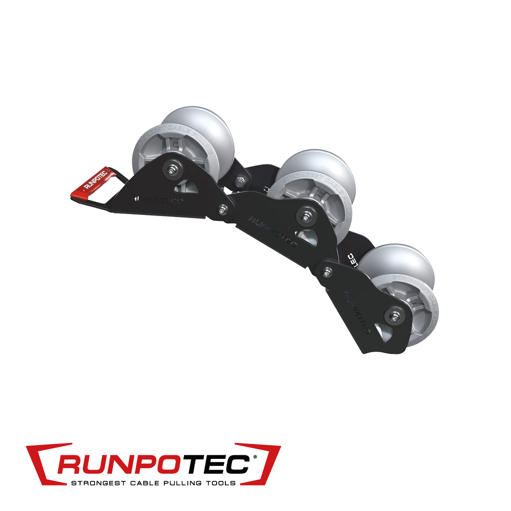 Runpotec - Kabelgeleidingsrol ketting 3 delig - RT 10166