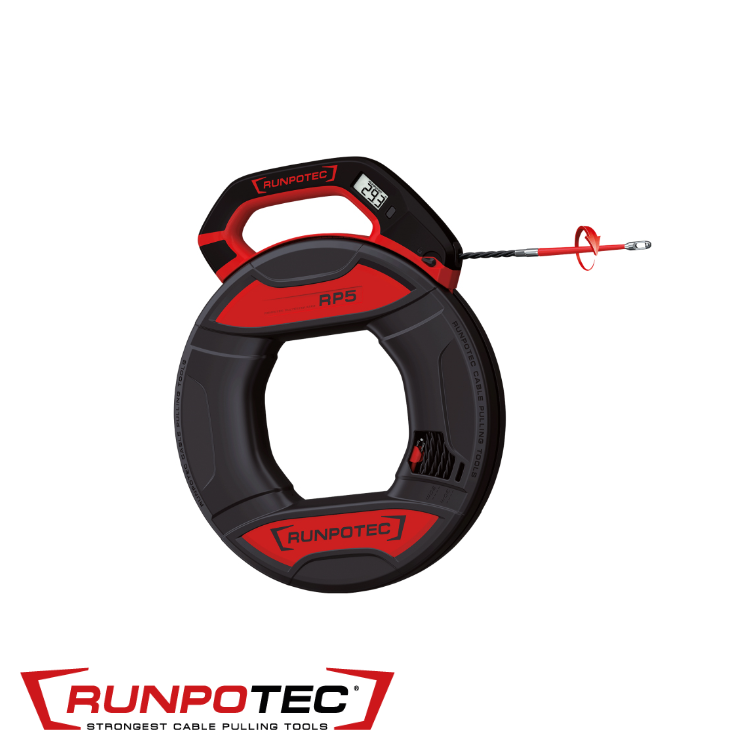 Runpotec - Kabeltrekker RP5 5,5 mm incl.digitale meterteller 30m - RT 10203