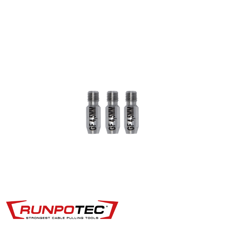 Runpotec - Eind verbindingstuk (3 stuks) Ø4,5 mm RTG Ø6mm draad - RT 20322