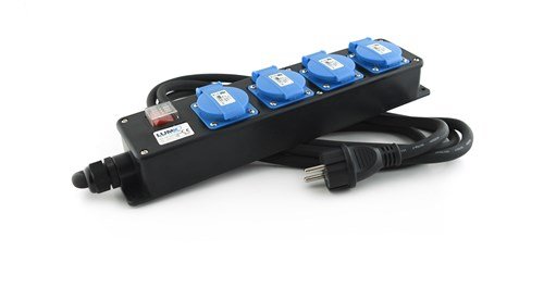 LumX - Verdeelblok met 4 stopcontacten en schakelaar 250V/16A / 3 - LM 41203