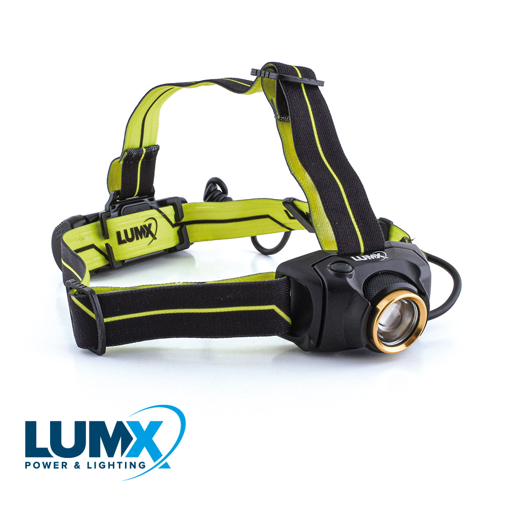 LumX - LED hoofdlamp TCT 300 herlaadbaar 3,7V 2600mAh / 300lm / IP6 - LM 12590