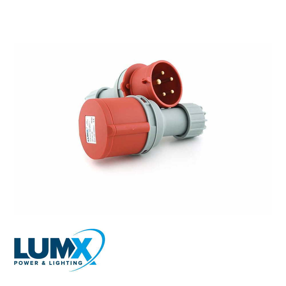 LumX - CEE Koppelstekker(V) 400V 5 polig 16A (IP44) - LM 44861