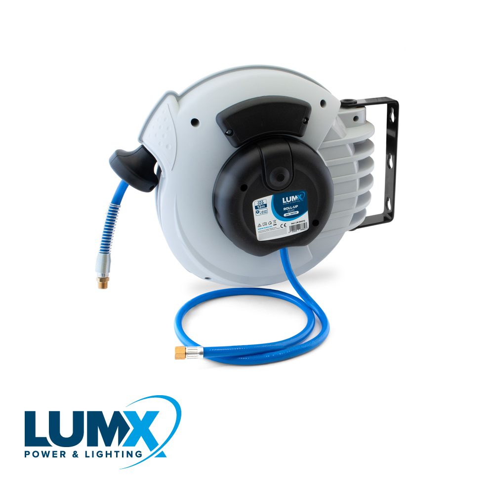 LumX - Persluchtslanghaspel ROLL UP DUO 12 m 1/4" F 1/4" - LM 84212