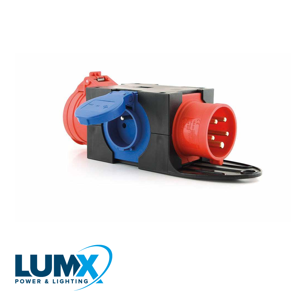 LumX - PCE 9430477: CEE box 'ST ANTON' / In: CEE 16A 5P / Out CEE 1 - LM 46101