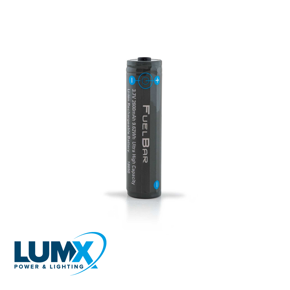 LumX - Batterij (herlaadbaar) rond model 3,7V 2600mAh Li Ion voor L - LM 12998