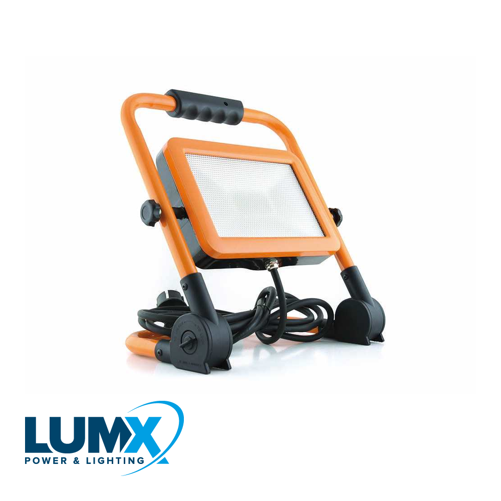 LumX - LED straler F 50 plooibaar: 50W / 3 m H07RN F / IP65 - LM 36150