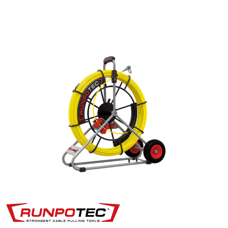 Runpotec - Glasvezelkabel op afroller Ø 9 mm x 120 m (RTG12) - RT 10086