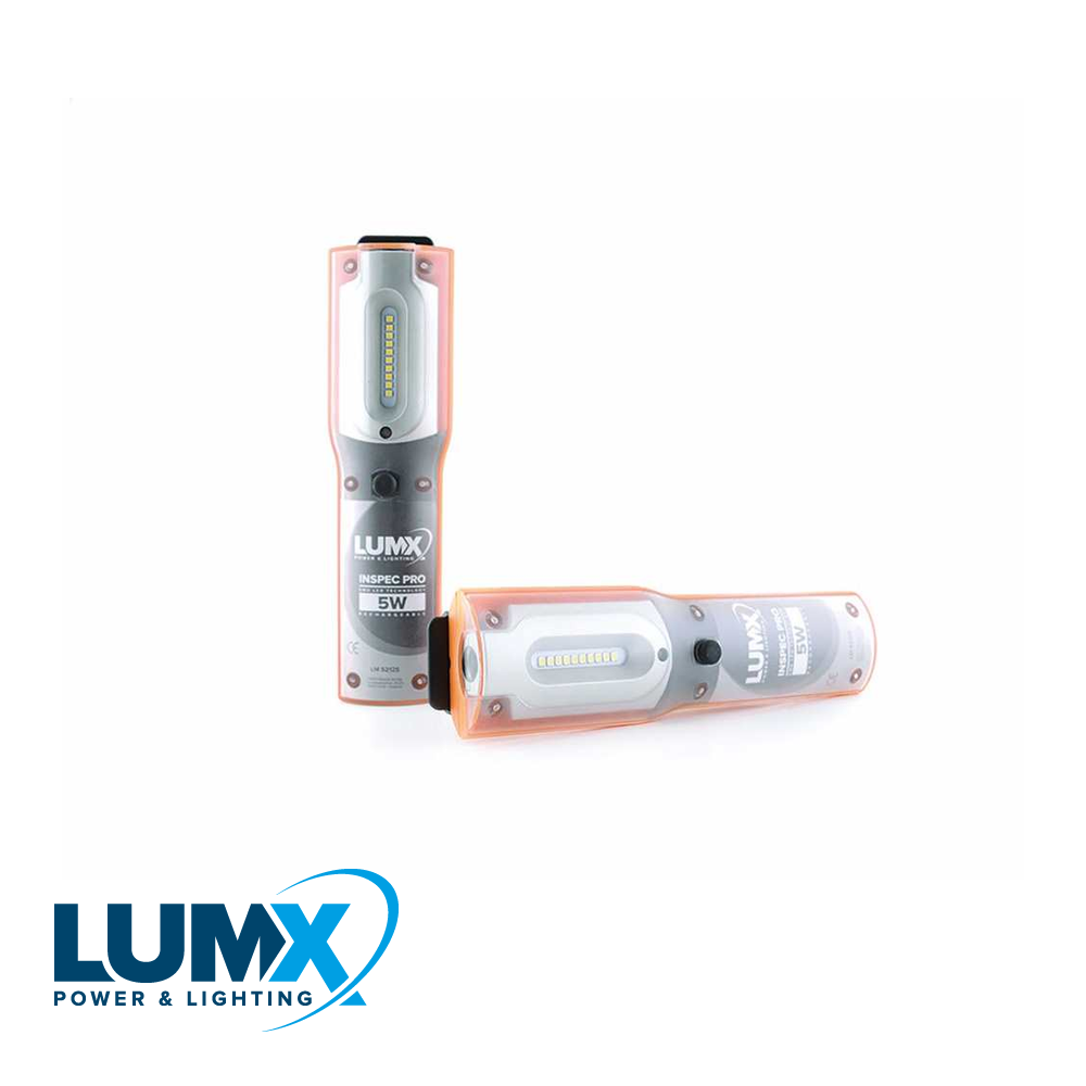 LumX - INSPEC PRO LED 5W + 1W 800LM + 80LM Herlaadbaar / IP54 - LM 52125