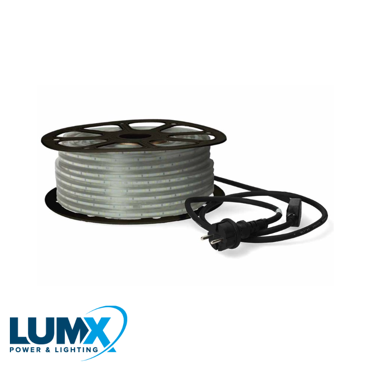 LumX - LED lichtslang DUO FLUOR 50m 2x60led/m B=12mm - LM 23950