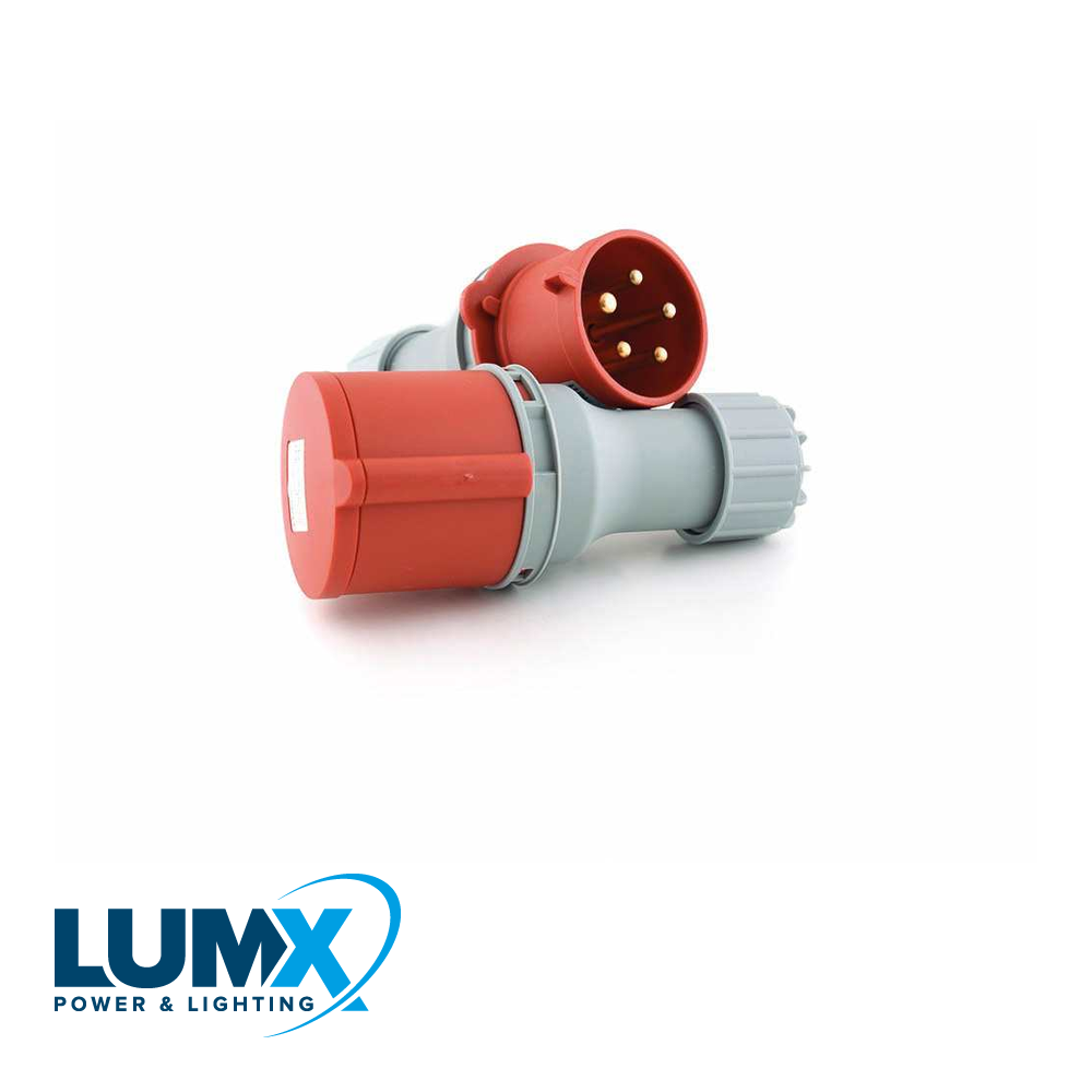 LumX - CEE Koppelstekker(V) 400V 5 polig 32A (IP44) - LM 44863