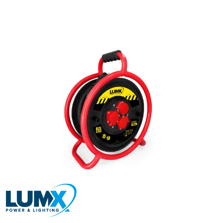 LumX - ELEC PRO kabelhaspel H07RN F 3Gx2,5 kabel 40 m (Rond) - LM 86340