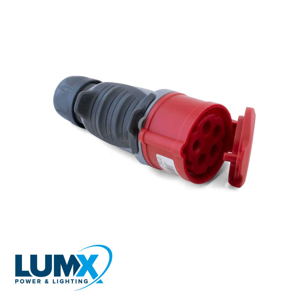 LumX - CEE Koppelstekker(V) POWER GRIP 400V 5 polig 16A (IP44) - LM 44616