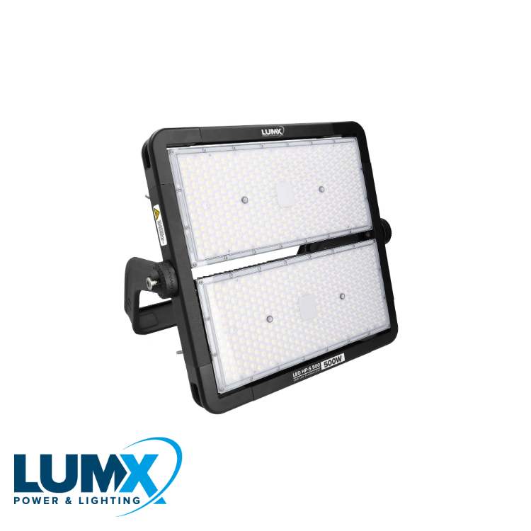 LumX - LED armatuur HP S 500: 500W / 0,3 m H07RN F / IP66 / 6500K / - LM 62500