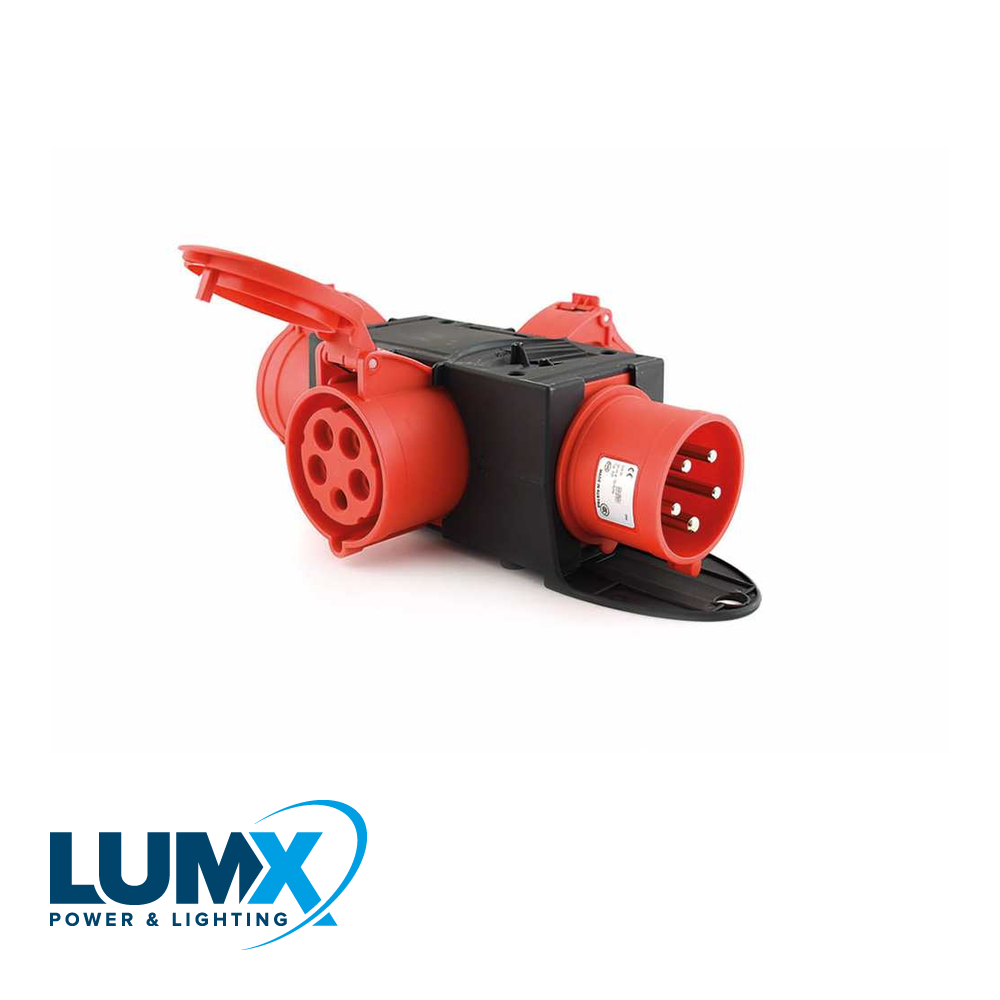 LumX - PCE 9437413: CEE box 'ST ANTON' / In: CEE 32A 5P 6h 400 V / - LM 46413