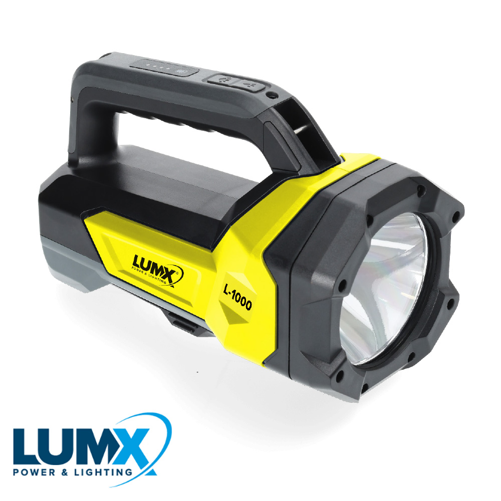LumX - LED zaklamp L 1000, 1000 lm + 600 lm, IPX4 Herlaadbaar (EX - LM 18570