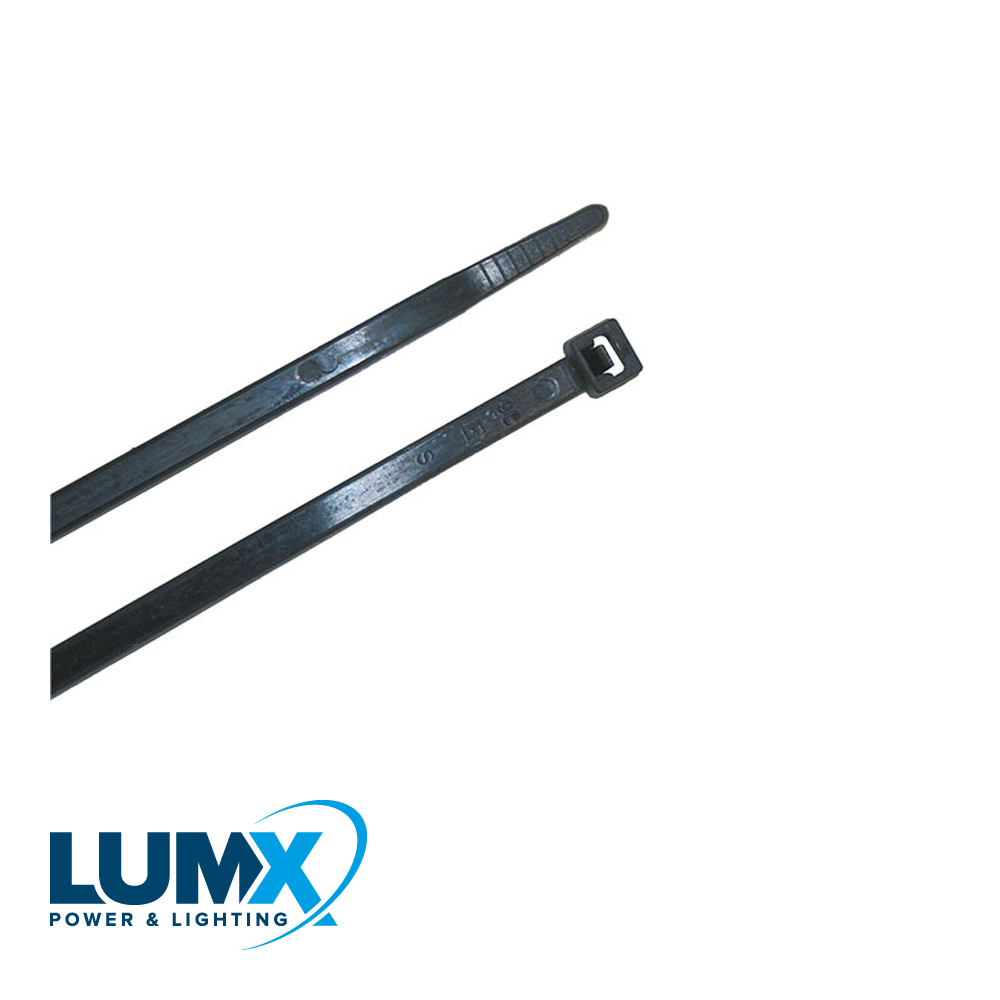 LumX - Bundelband Nylon (PA6,6) 300 x 4,8 Zwart (prijs per 100s - WM 25317C