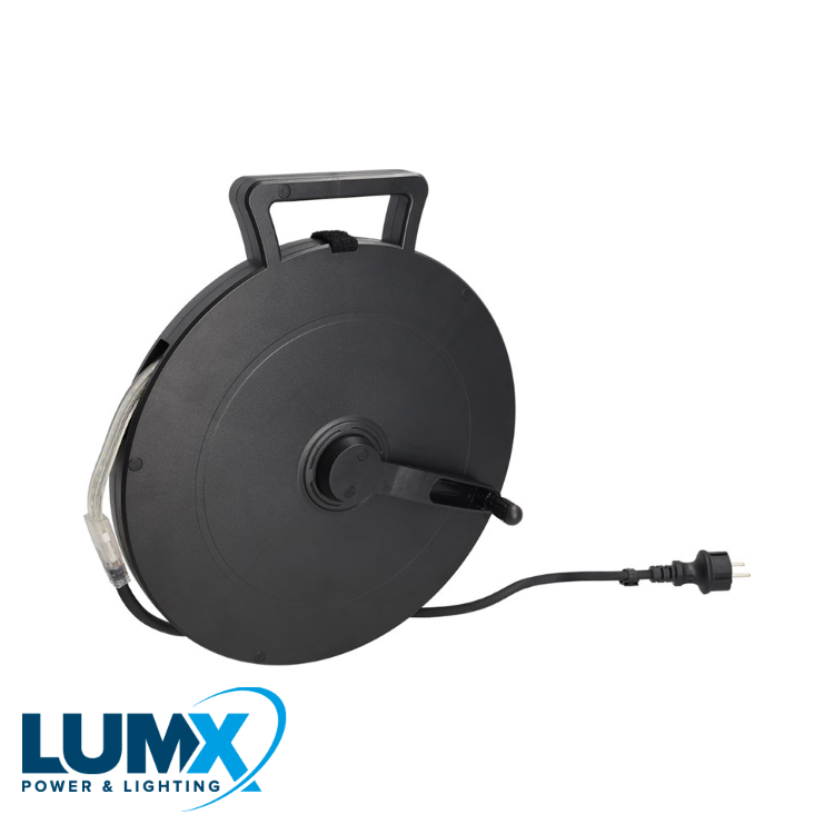 LumX - LED lichtslang DUO op gesloten haspel 10m 2x60led/m B=12 - LM 23800