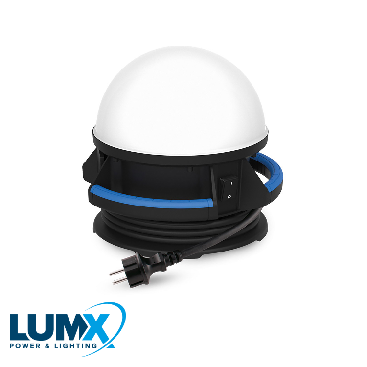 LumX - LED LB 50 Power worklight 360° / IP 54 / met 2 stopcontacten - LM 37500
