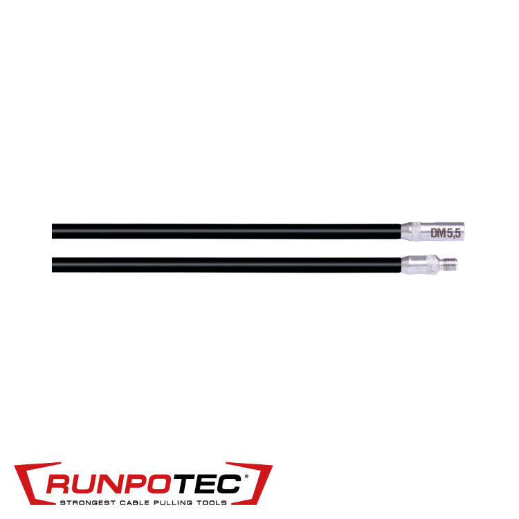 Runpotec - RUNPOSTICKS zwart/medium Ø 5,5 mm/0,1772 in. 2x1m - RT 10044