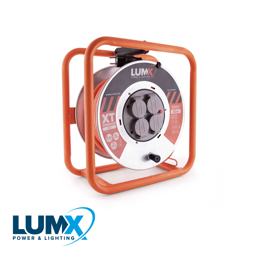 LumX - kabelhaspel XT PREMIUM, HO7BQ F 3Gx2,5 kabel 40 m - LM 88740