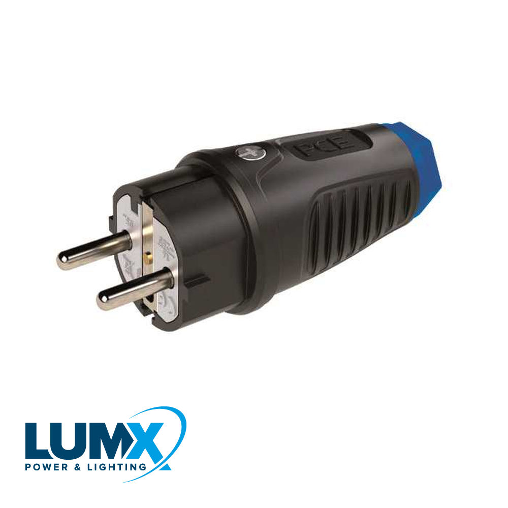 LumX - stekker in rubber / IP 54 - LM 48521