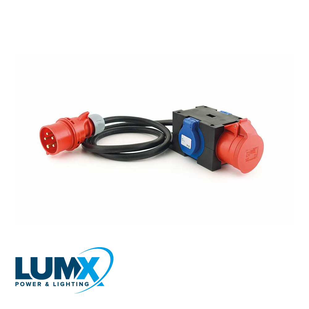 LumX - PCE 9430203: CEE box 'ST ANTON' / In: 1,5 m HO7RN F + CEE 16 - LM 46105