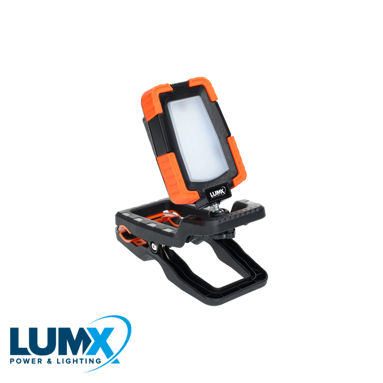 LumX - LED klemlamp 360° CL 20 20W 1800 lumen IP65, herlaadba - LM 16620