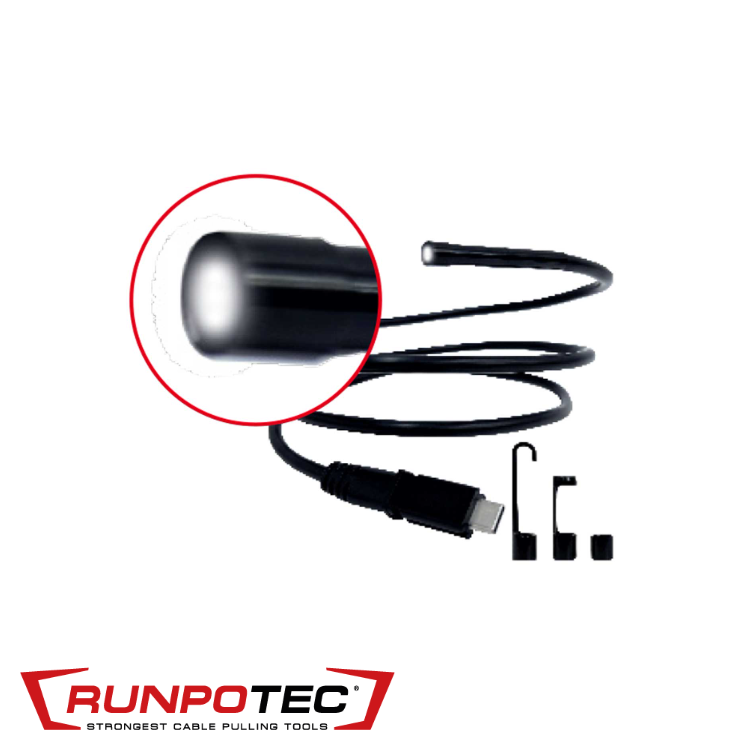 Runpotec - Camerakop dubbel flexibel Ø 5,5 mm pour RC3 1 m - RT 21001