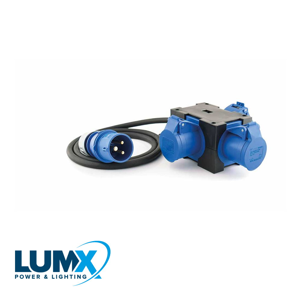 LumX - PCE 9430158: CEE box 'ST ANTON' / In: 1,5 m HO7RN F + CEE 16 - LM 46138