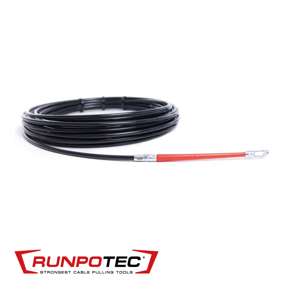 Runpotec - Kabeltrekker RUNPO 1 10 m x 4,0 mm + 1 x Runpoglider RTG 6 - RT 30028