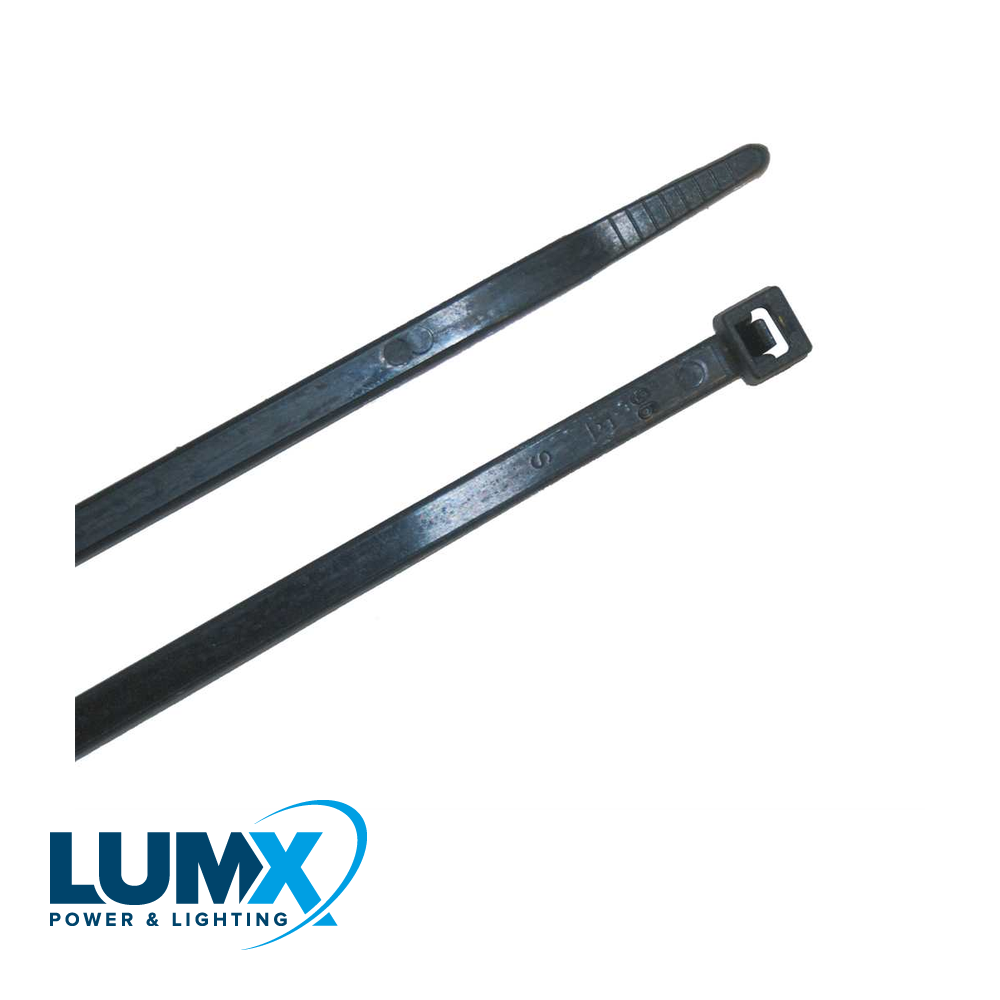 LumX - Bundelband Nylon (PA6,6) 360 x 4,8 Zwart (prijs per 100s - WM 25319C