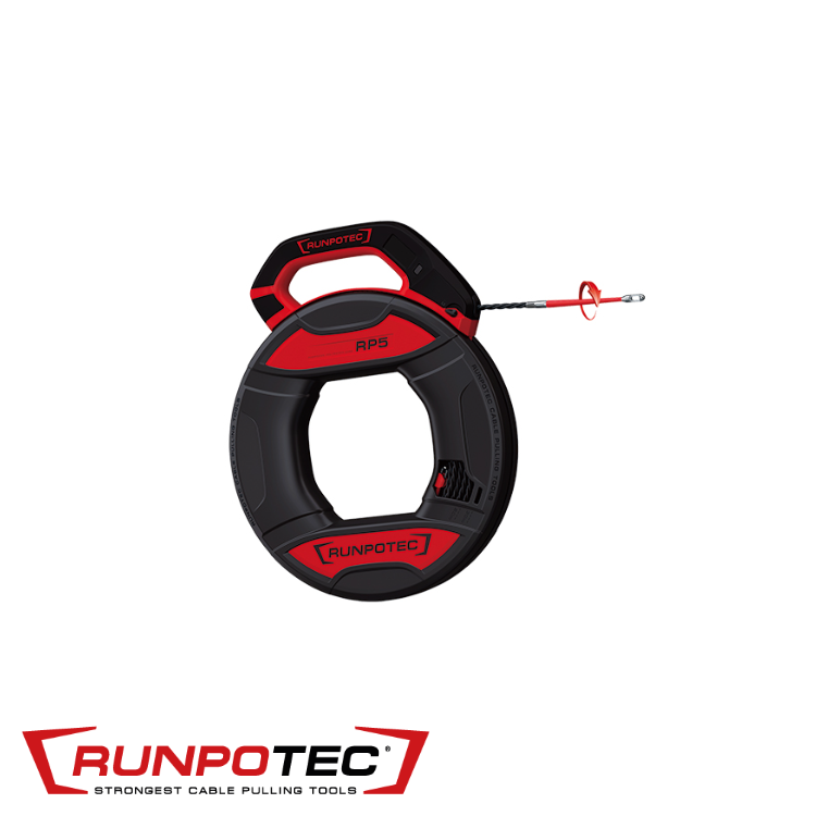 Runpotec - Kabeltrekker RP5 (box) 5,5 mm 30 m + 2 x Runpoglider Ø 7 m - RT 10014