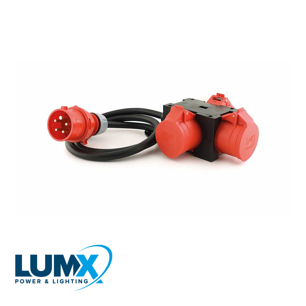 LumX - PCE 9430071: CEE box 'ST ANTON' / In: 1,5 m HO7RN F + CEE 16 - LM 46122