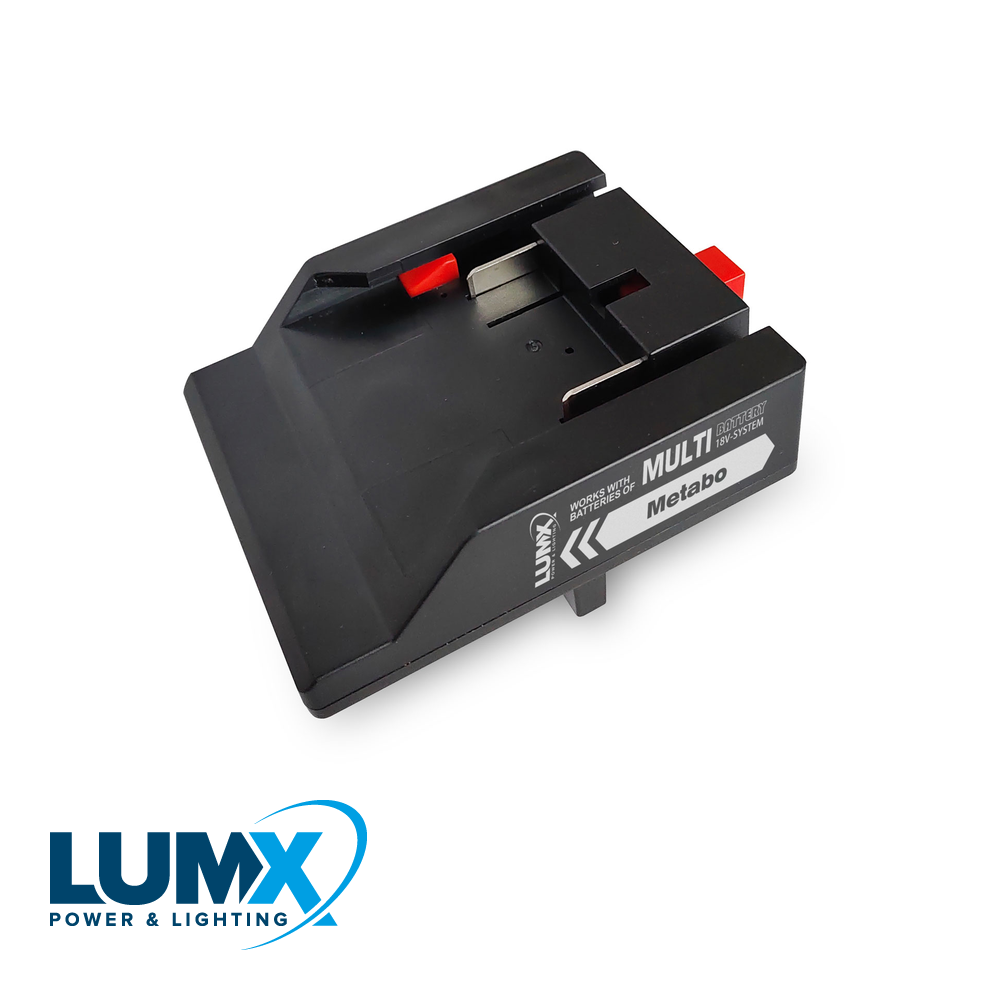 LumX - Adapter voor METABO batterij / M serie + Galaxy Multi B - LM 30103