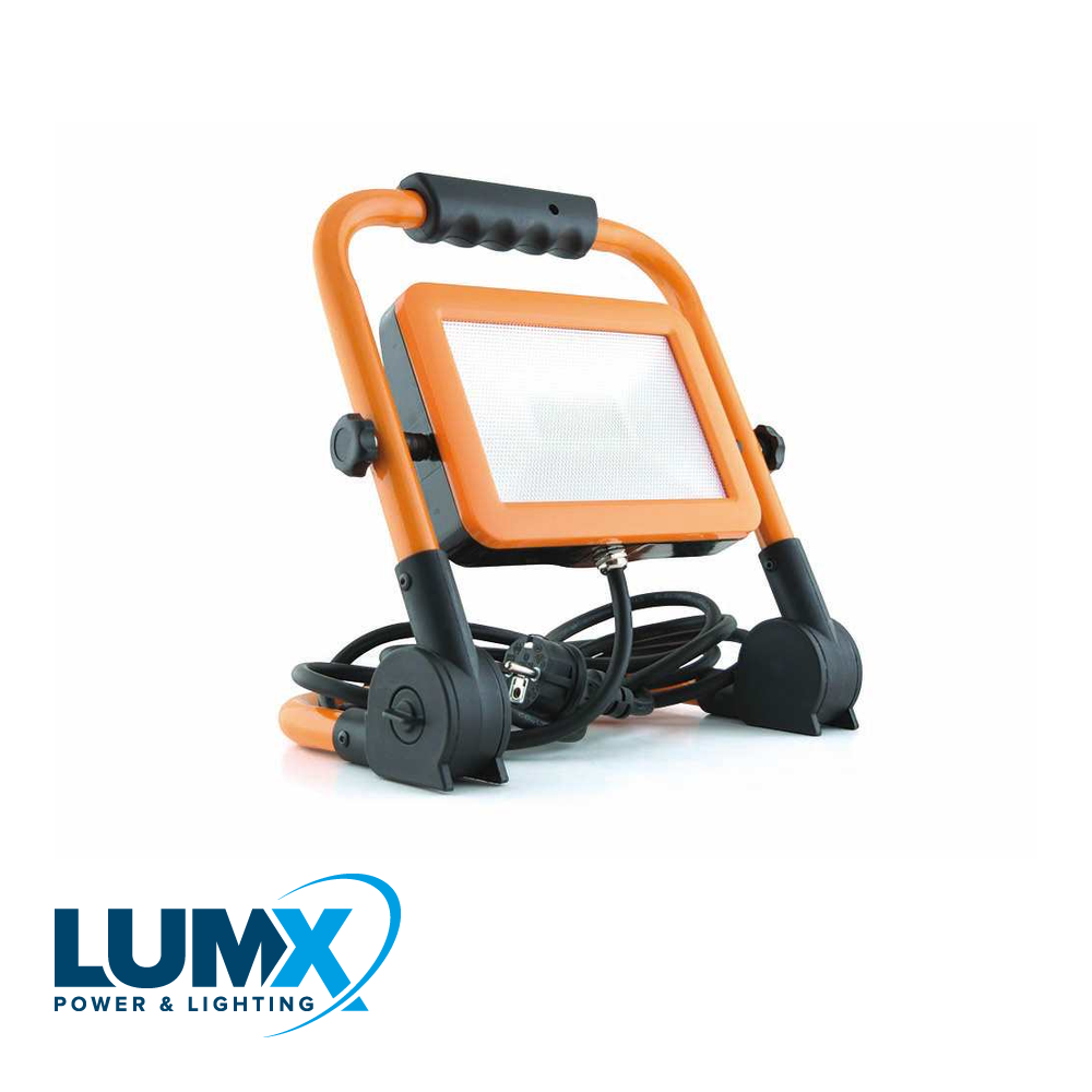 LumX - LED straler F 30 plooibaar: 30W / 3 m H07RN F / IP65 - LM 36130