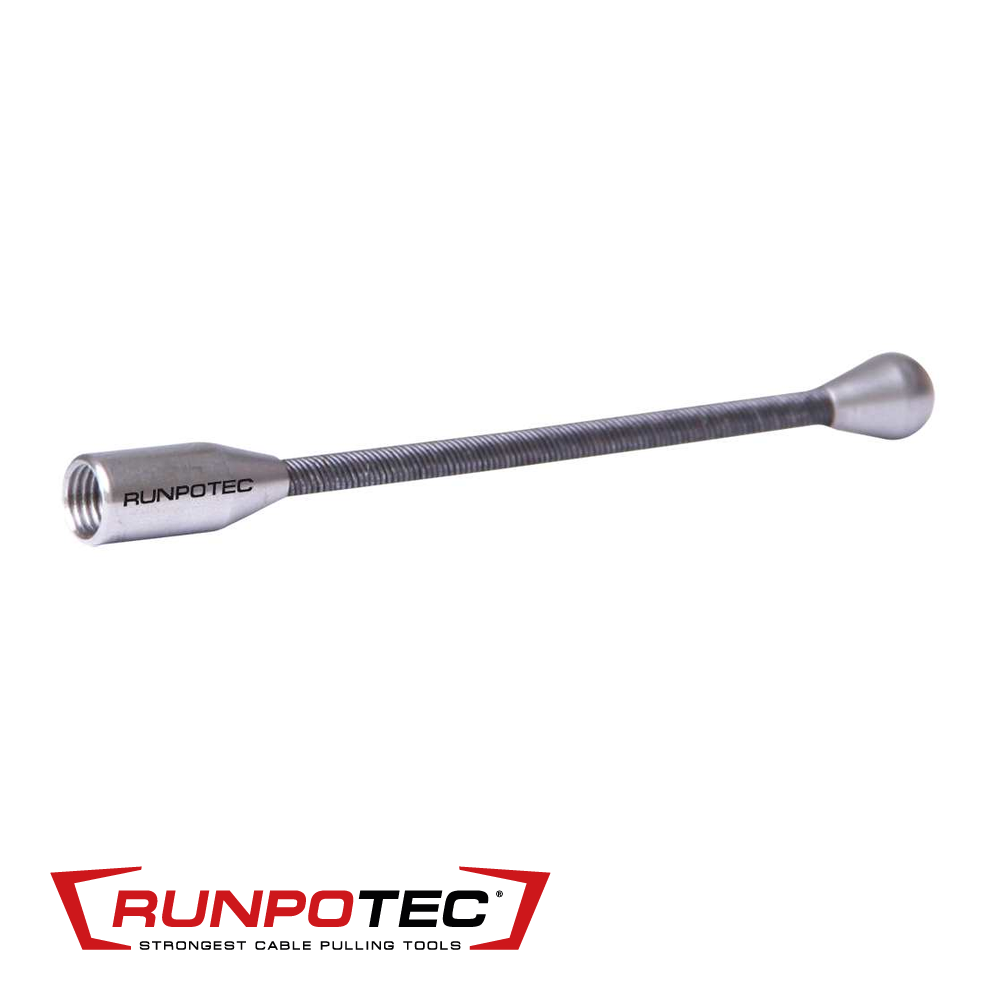 Runpotec - Flexibele inox glijkop 7 mm, met RTG 6 connectie - RT 20116