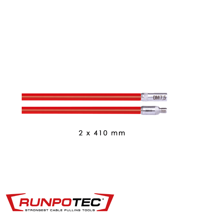 Runpotec - RUNPOSTICKS rood (hard) 2 x 410 mm - RT 20881