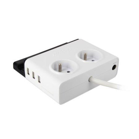 Energizer - 2 stek. 220V+3xlader USB 2,1A - SPEC2P3UFR2