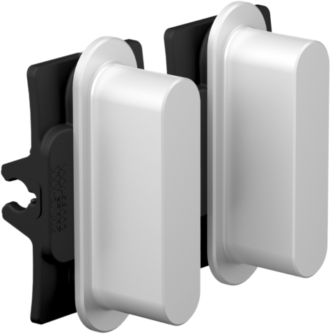 Niko - Rocker set (2 onderdelen), Niko Home Control, alu grey - 155-46002