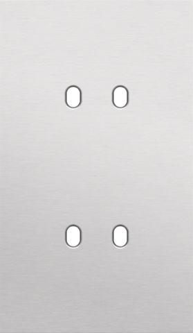 Niko - Tweevoudige afdekplaat, verticaal 60 mm centerafstand, voor - 155-47252