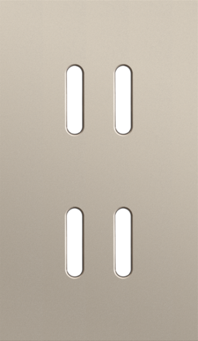 Niko - Tweevoudige afdekplaat, verticaal 60 mm centerafstand, voor - 166-46252