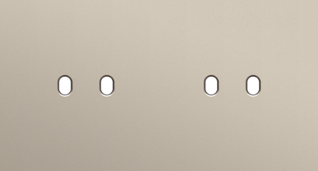 Niko - Tweevoudige afdekplaat, horizontaal 71 mm centerafstand, voo - 166-47802