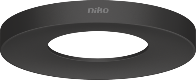 Niko - Sierring voor P34MR melder, 105 mm diameter, zwart - 390-34912