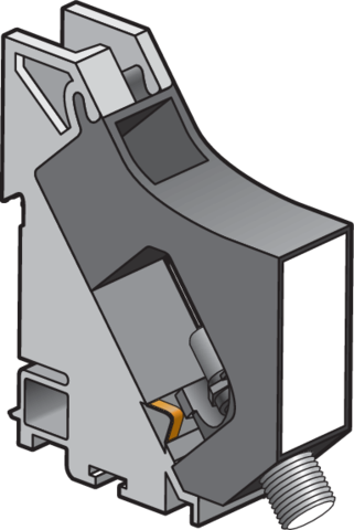 Niko - DIN rail module met F type coaxconnector voor centrale monta - 650-16900
