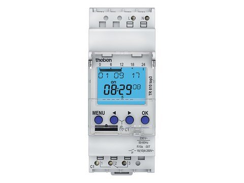 Theben - Digitale klok 24U/7D 230V 50 60HZ 1CO 16A - 6100130